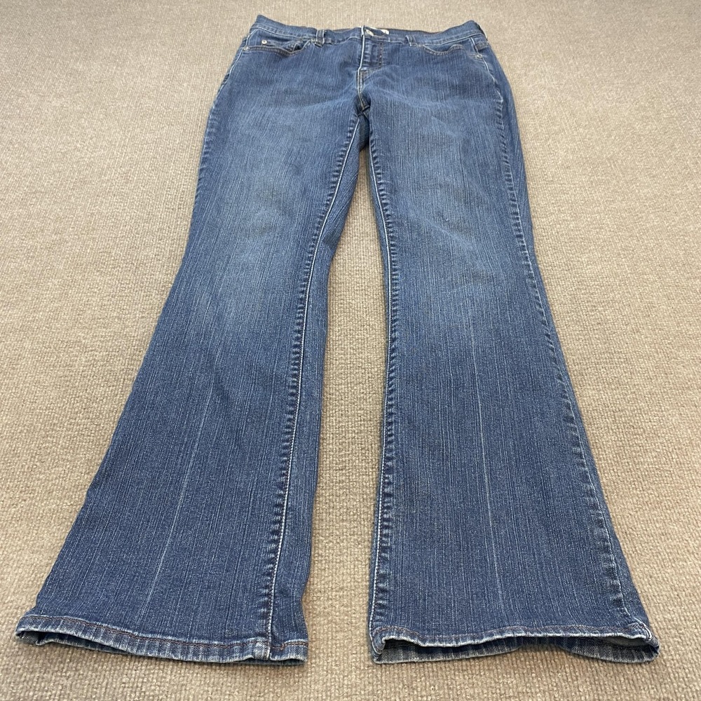 VTG Levis 515 Bootcut Jeans Womens 12L Blue Med Wash Mid Rise Stretch Denim Boho